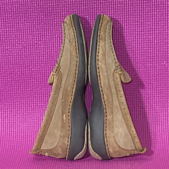 Corkies Women's Tan Suede Leather w/Cork Insoles Slip On Loafer Shoes - Size 6.5 - Picture 9 of 10